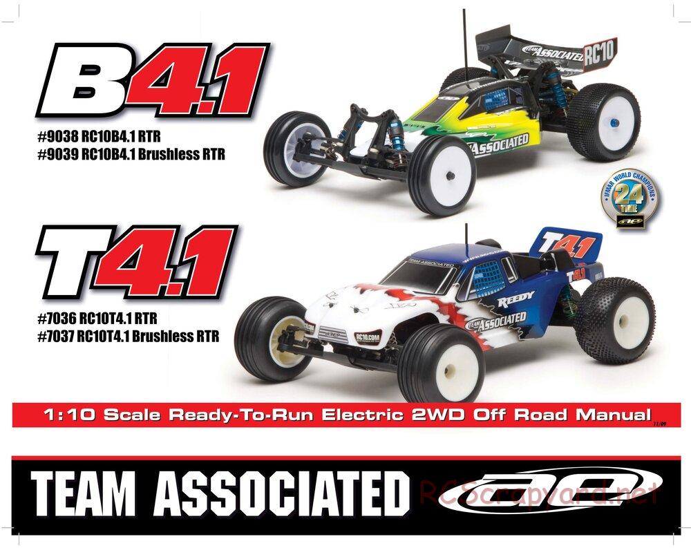 Team Associated - RC10 T4.1 RTR - Manual - Page 1