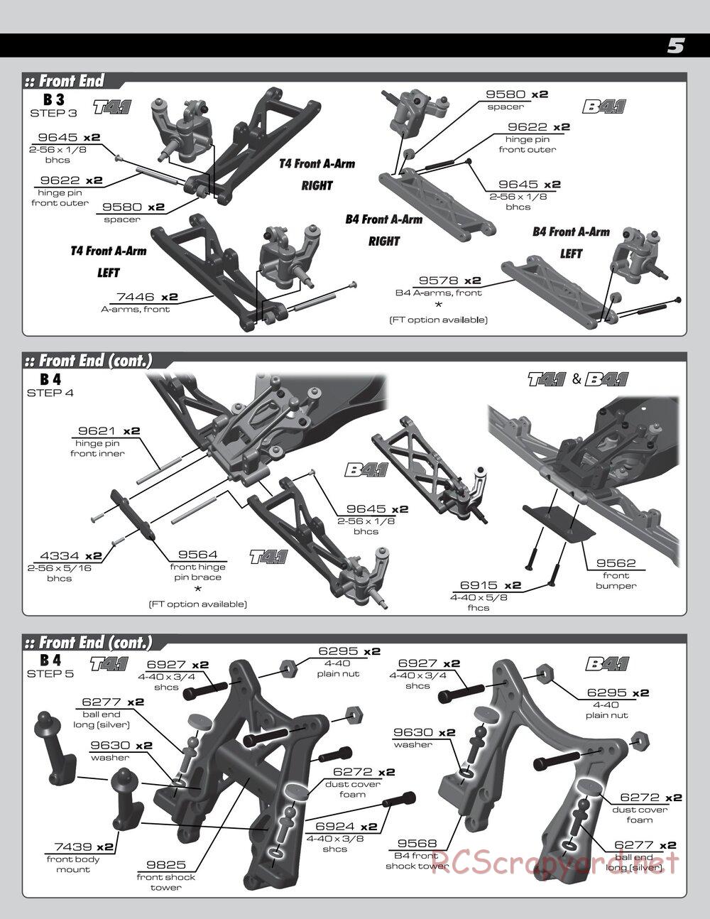 Team Associated - RC10 B4.1 RTR - Manual - Page 5