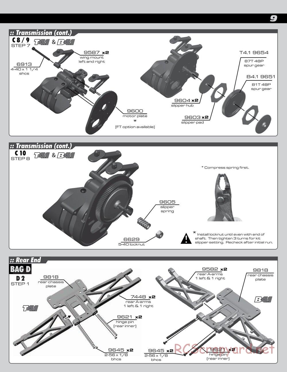 Team Associated - RC10 B4.1 RTR - Manual - Page 9