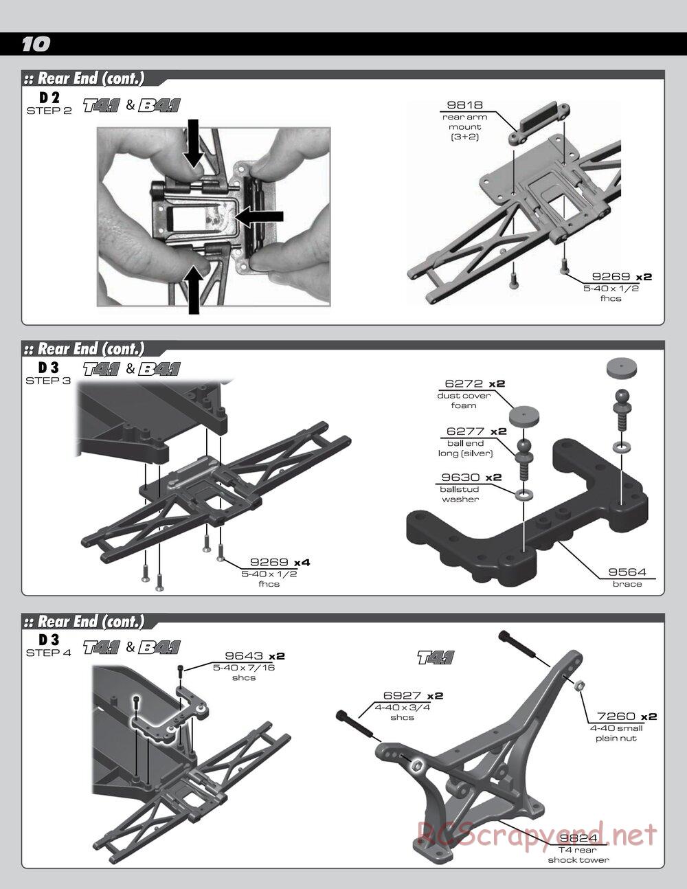 Team Associated - RC10 T4.1 RTR - Manual - Page 10