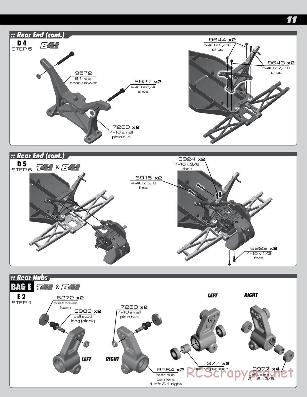 Team Associated - RC10 T4.1 RTR - Manual - Page 11