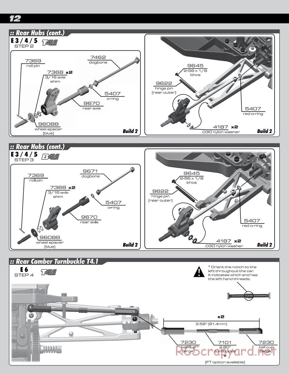 Team Associated - RC10 B4.1 RTR - Manual - Page 12