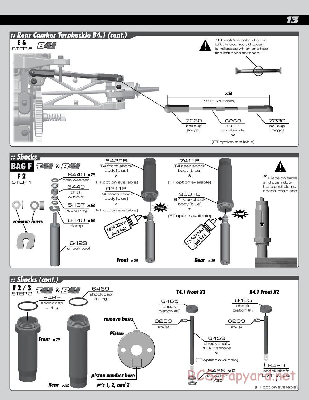 Team Associated - RC10 B4.1 RTR - Manual - Page 13