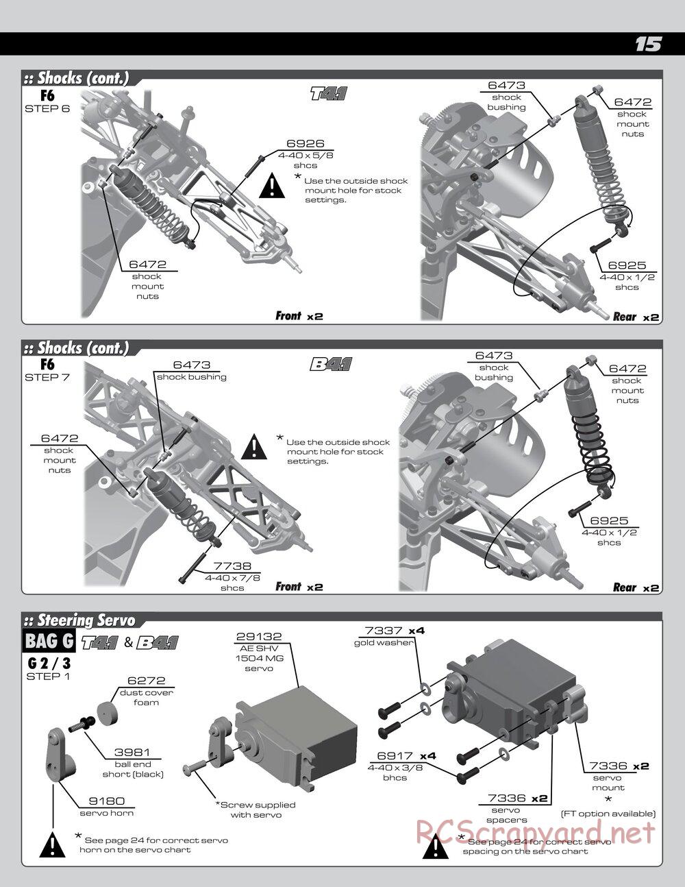 Team Associated - RC10 B4.1 RTR - Manual - Page 15