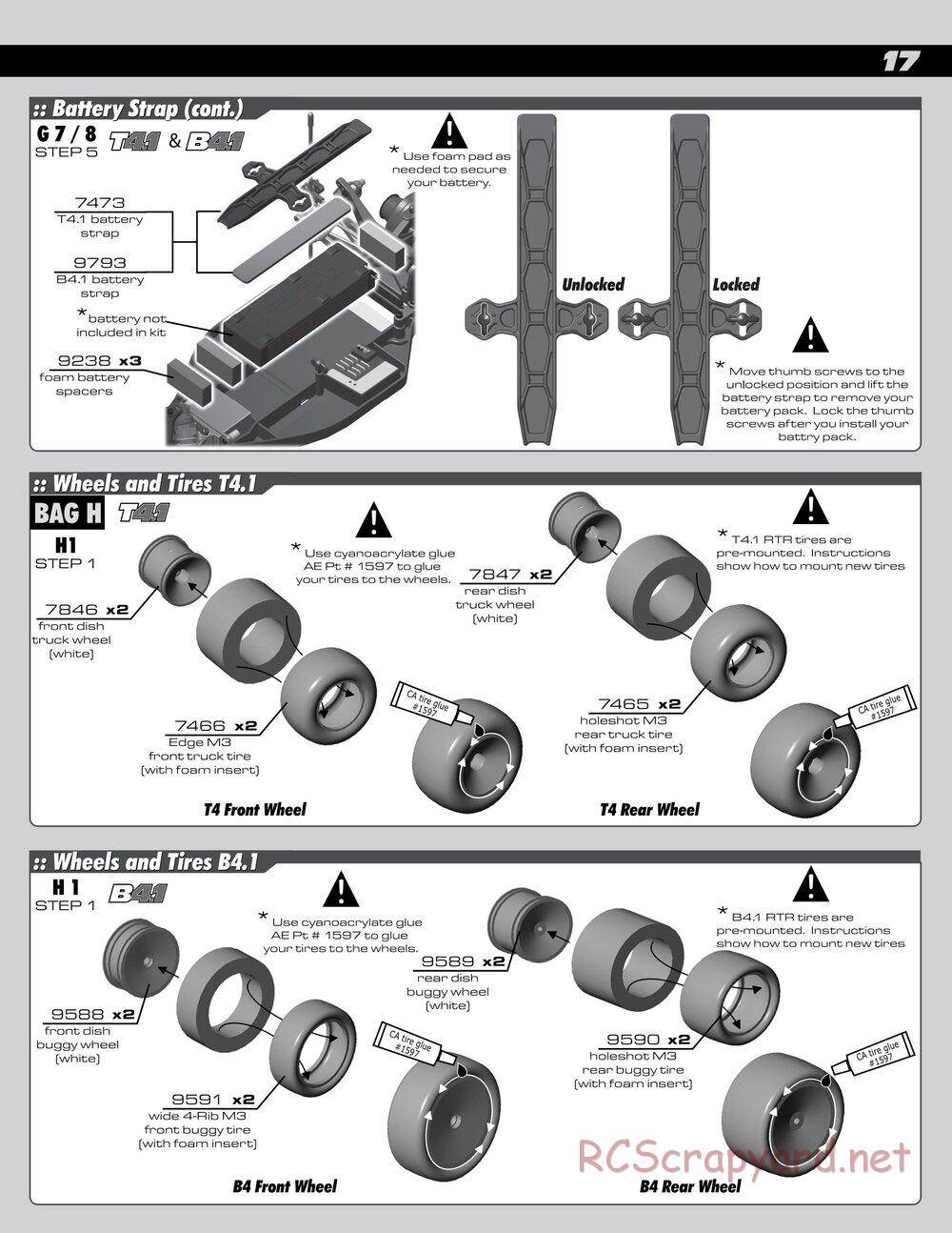 Team Associated - RC10 T4.1 RTR - Manual - Page 17