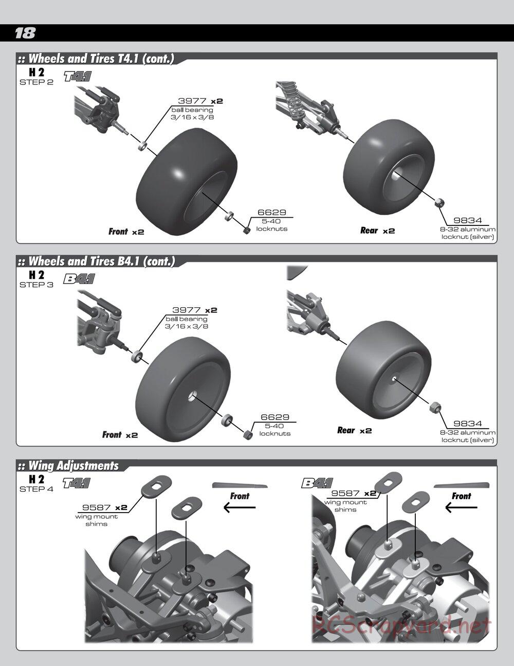 Team Associated - RC10 T4.1 RTR - Manual - Page 18