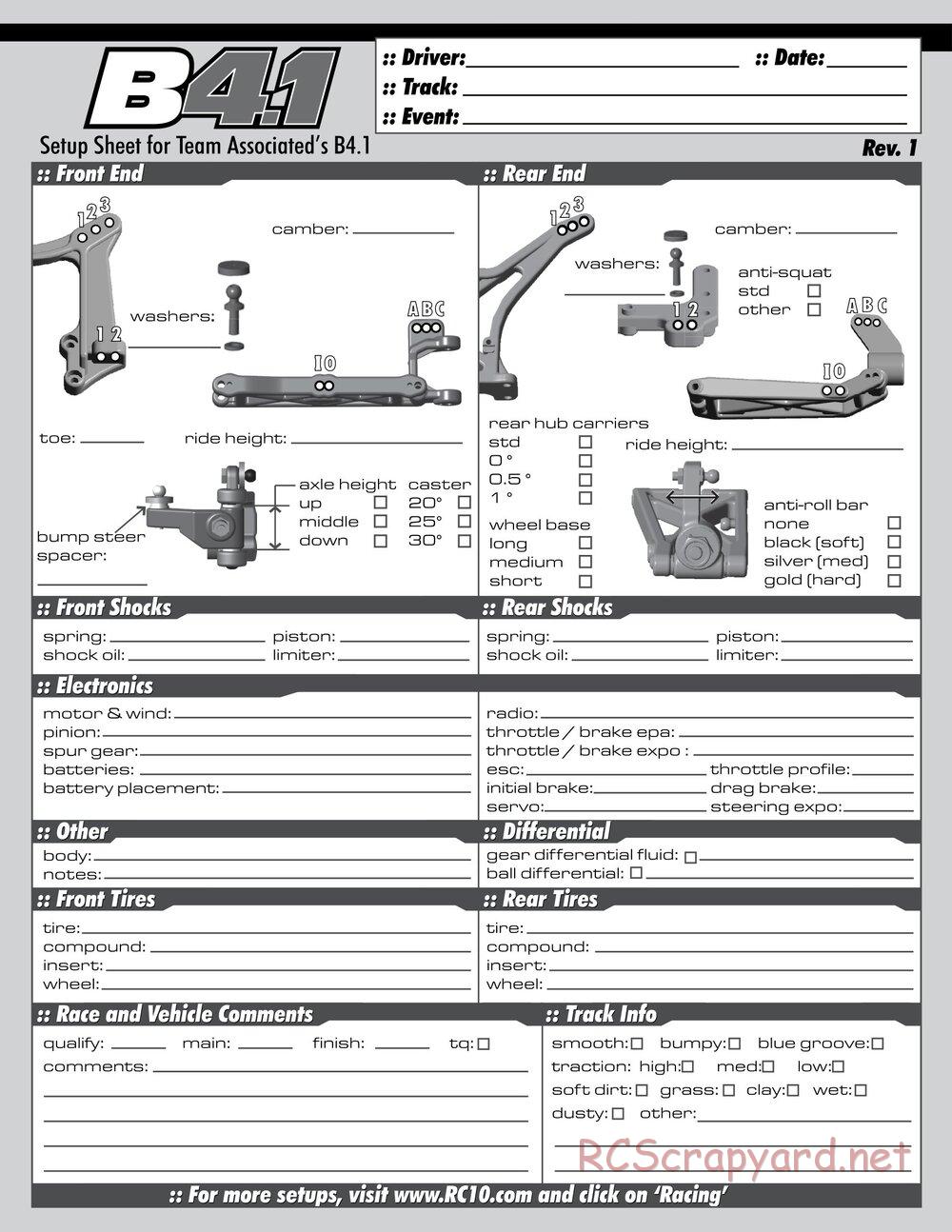 Team Associated - RC10 T4.1 RTR - Manual - Page 26