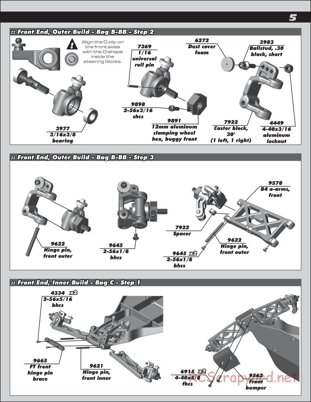 Team Associated - RC10 B4.2 Factory Team - Manual - Page 5