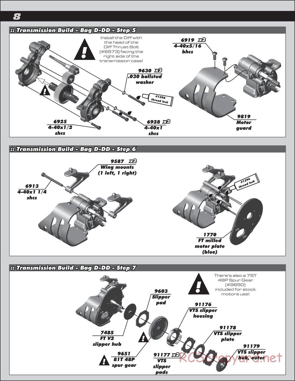 Team Associated - RC10 B4.2 Factory Team - Manual - Page 8