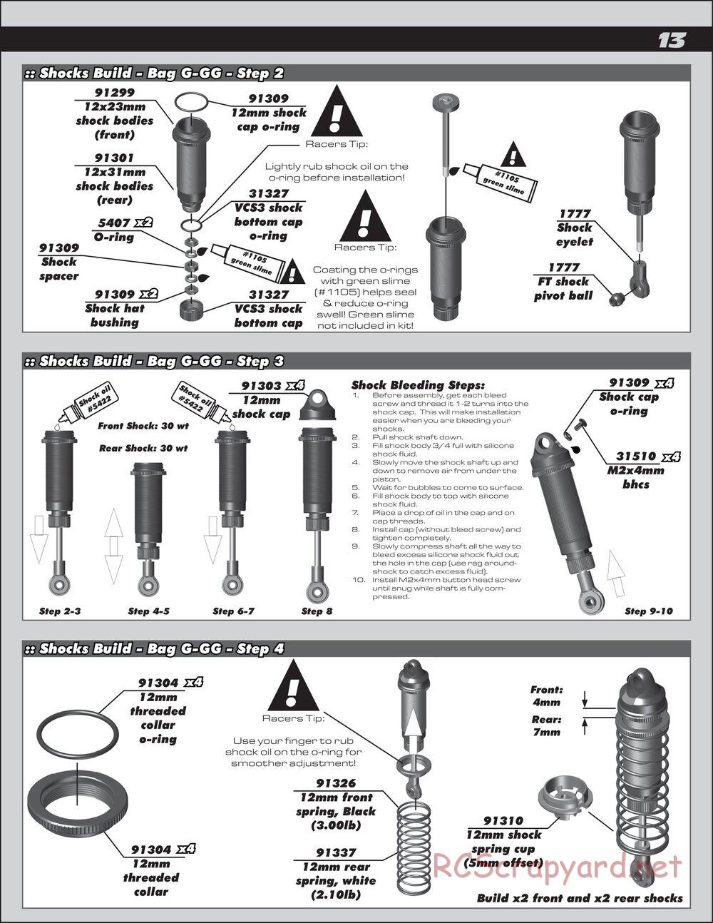 Team Associated - RC10 B4.2 Factory Team - Manual - Page 13