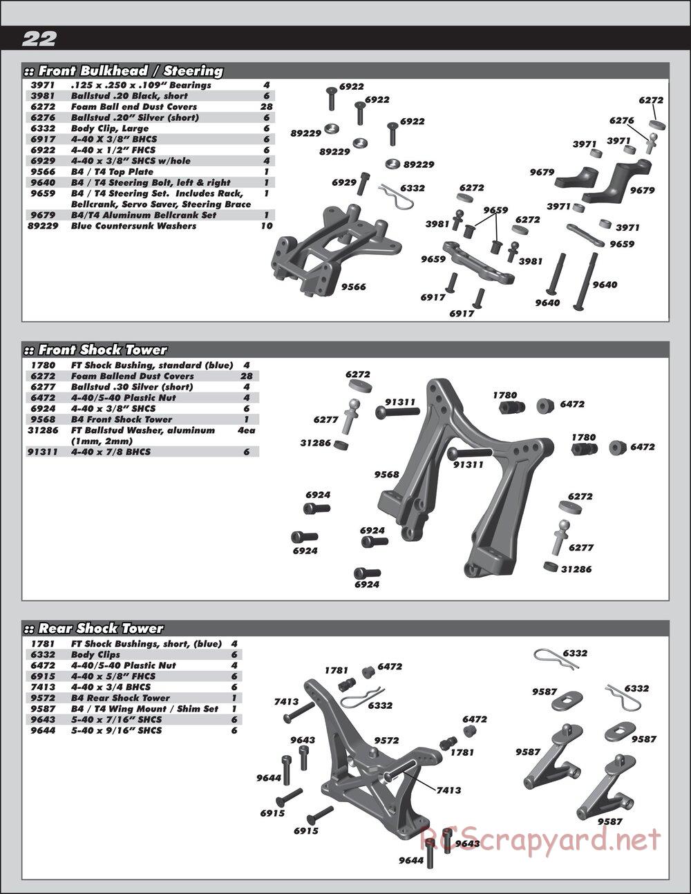 Team Associated - RC10 B4.2 Factory Team - Manual - Page 22