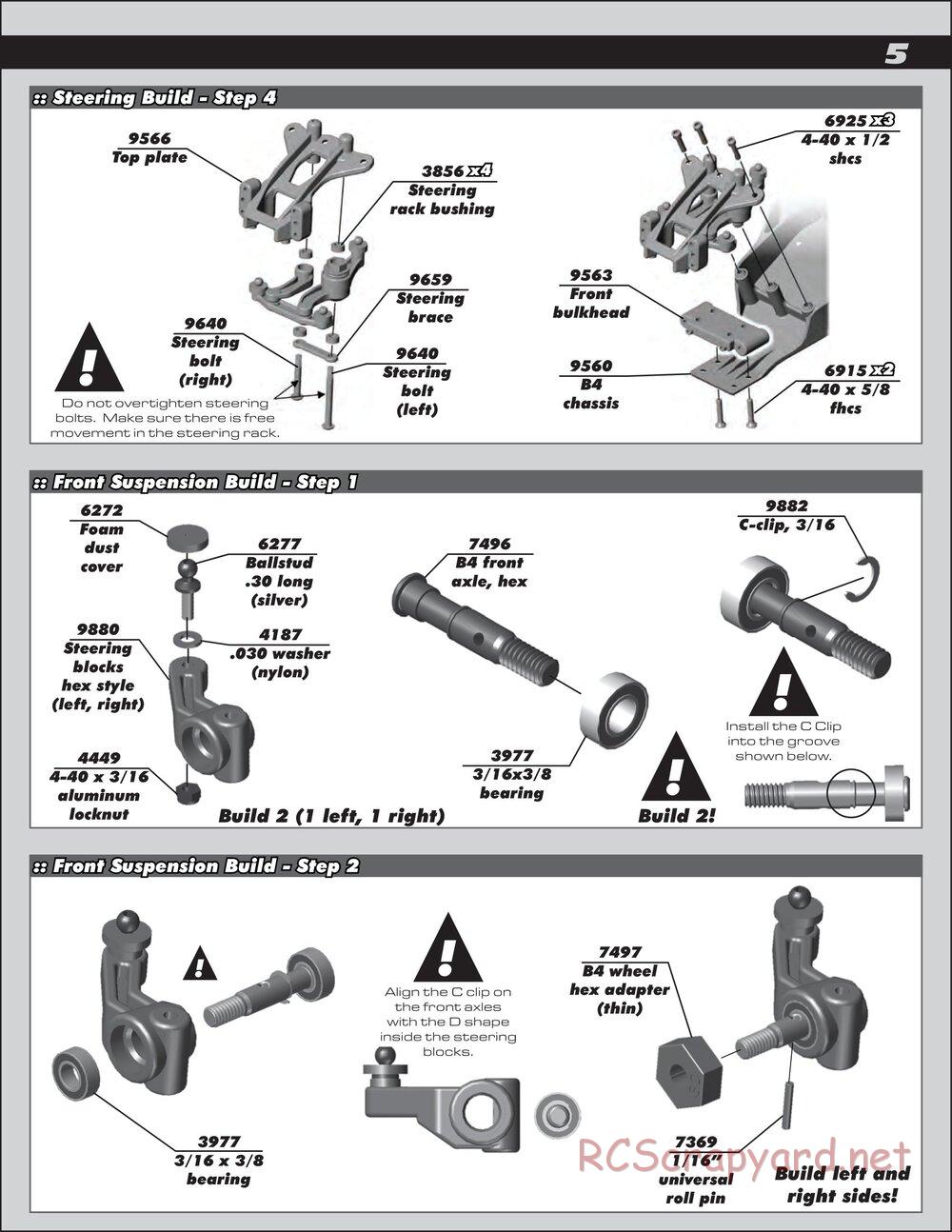 Team Associated - RC10 B4.2 RS RTR - Manual - Page 5