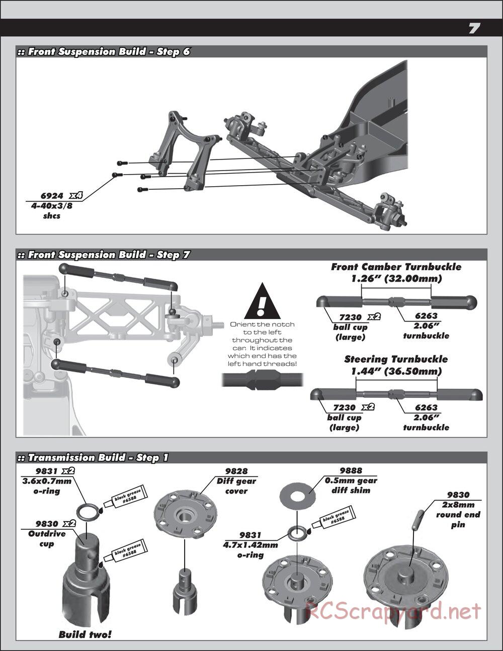 Team Associated - RC10 B4.2 RS RTR - Manual - Page 7