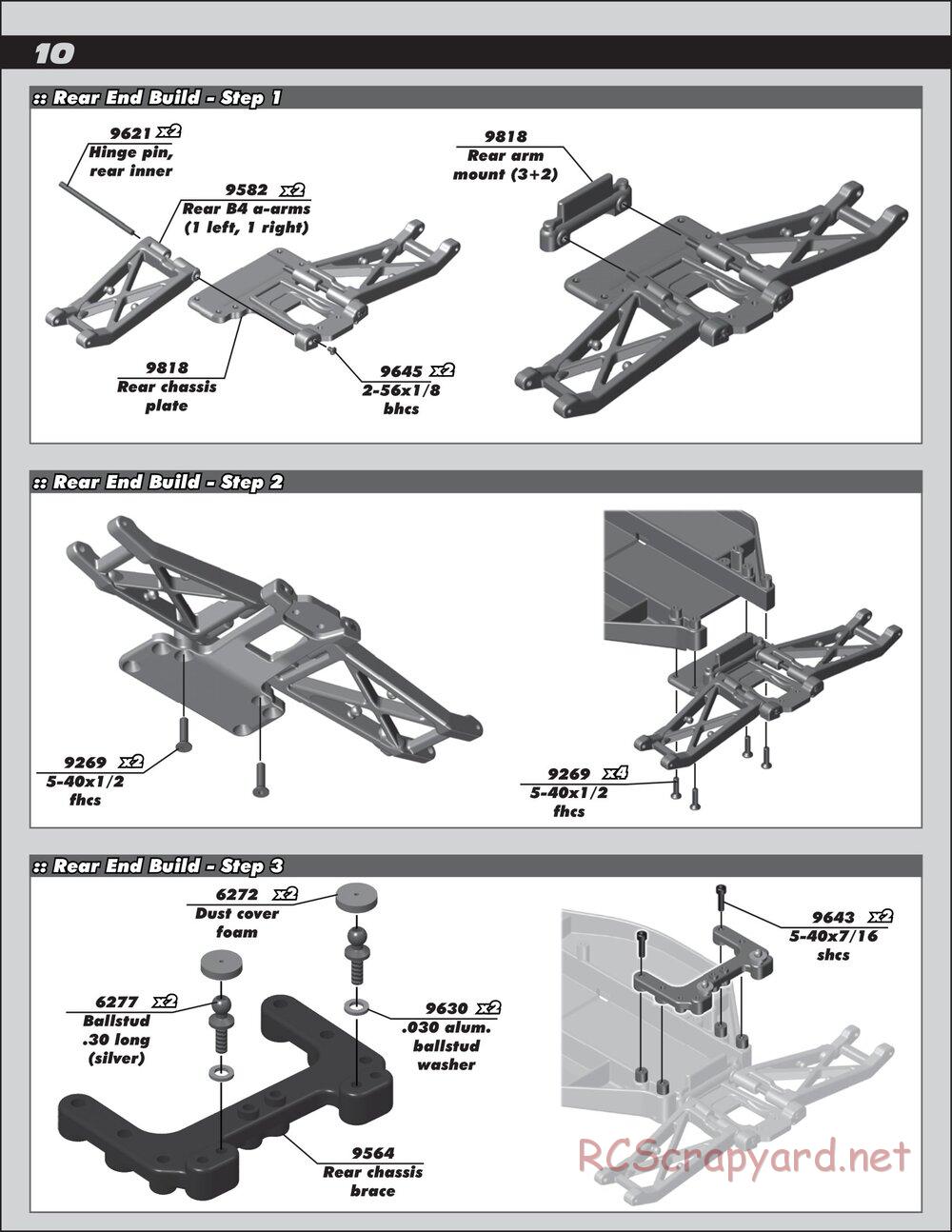 Team Associated - RC10 B4.2 RS RTR - Manual - Page 10