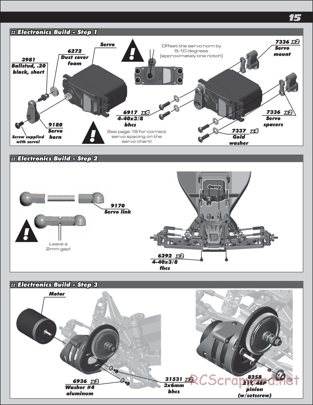 Team Associated - RC10 B4.2 RS RTR - Manual - Page 15