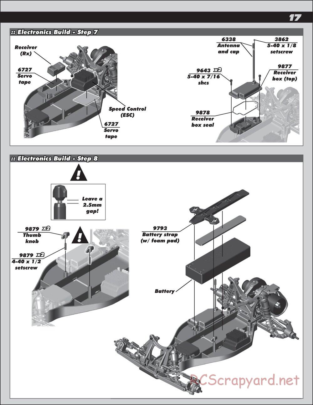 Team Associated - RC10 B4.2 RS RTR - Manual - Page 17