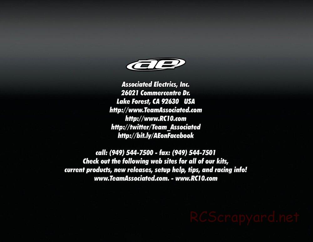 Team Associated - RC10 B4.2 RS RTR - Manual - Page 34