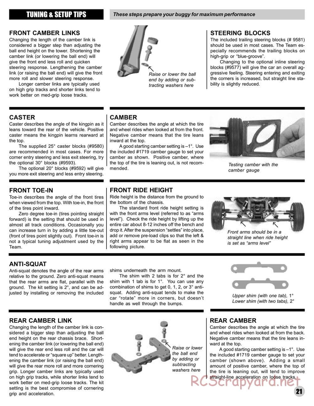 Team Associated - RC10 B4 RTR - Manual - Page 19