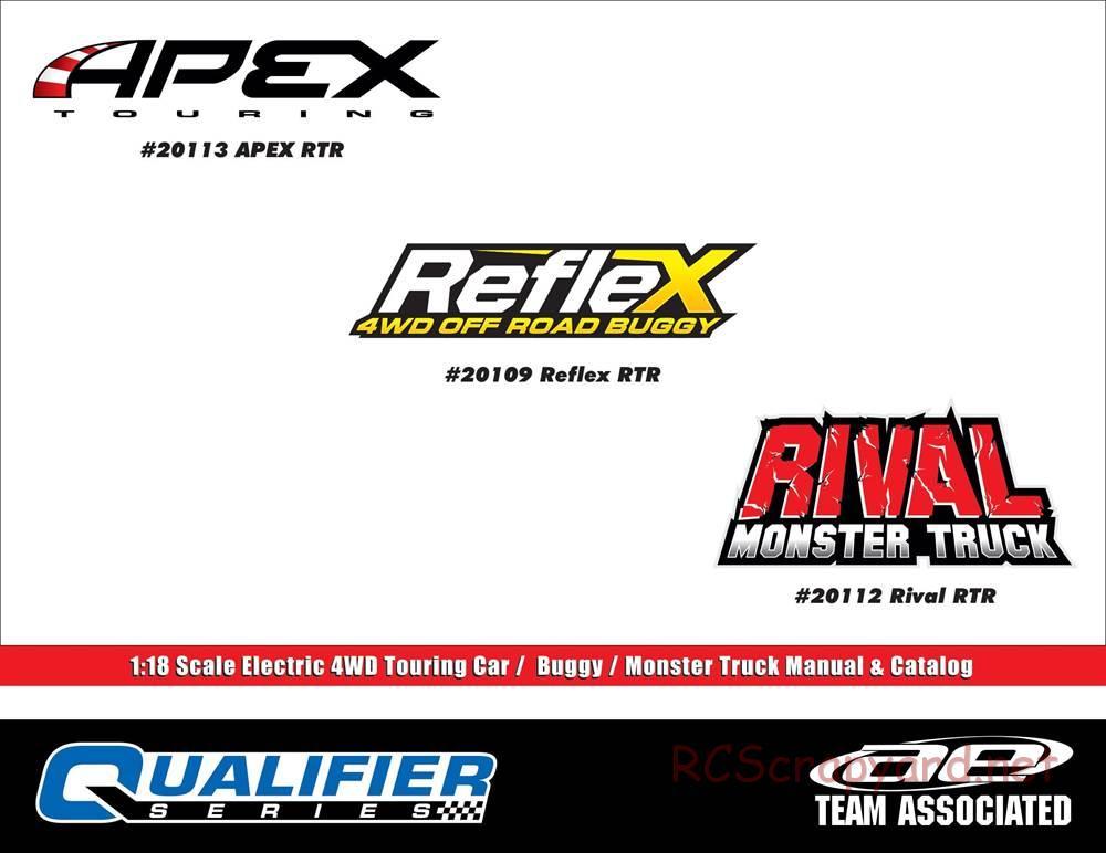 Team Associated - Apex Touring 1:18 - Manual - Page 1