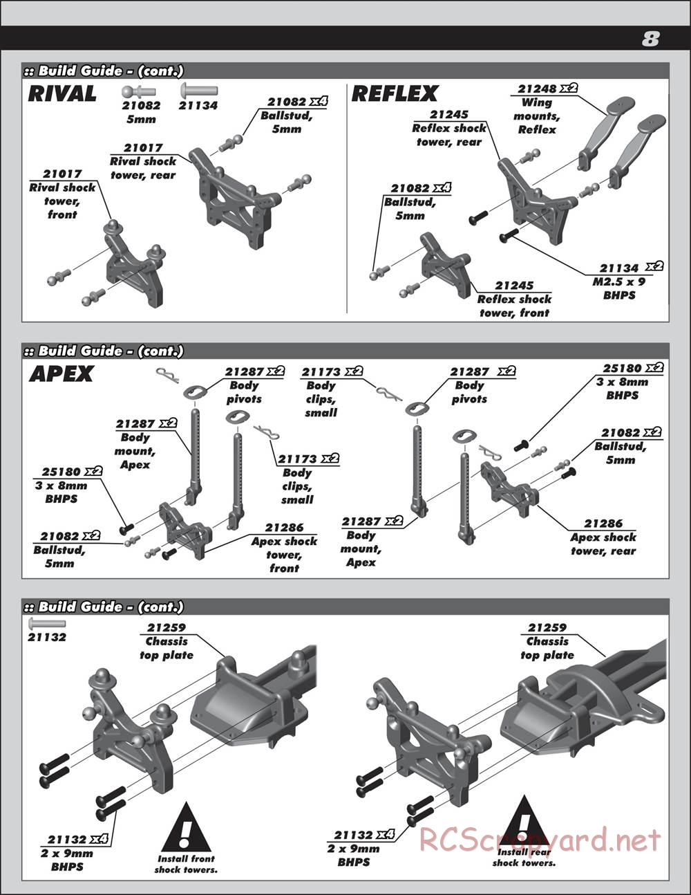 Team Associated - Apex Touring 1:18 - Manual - Page 8