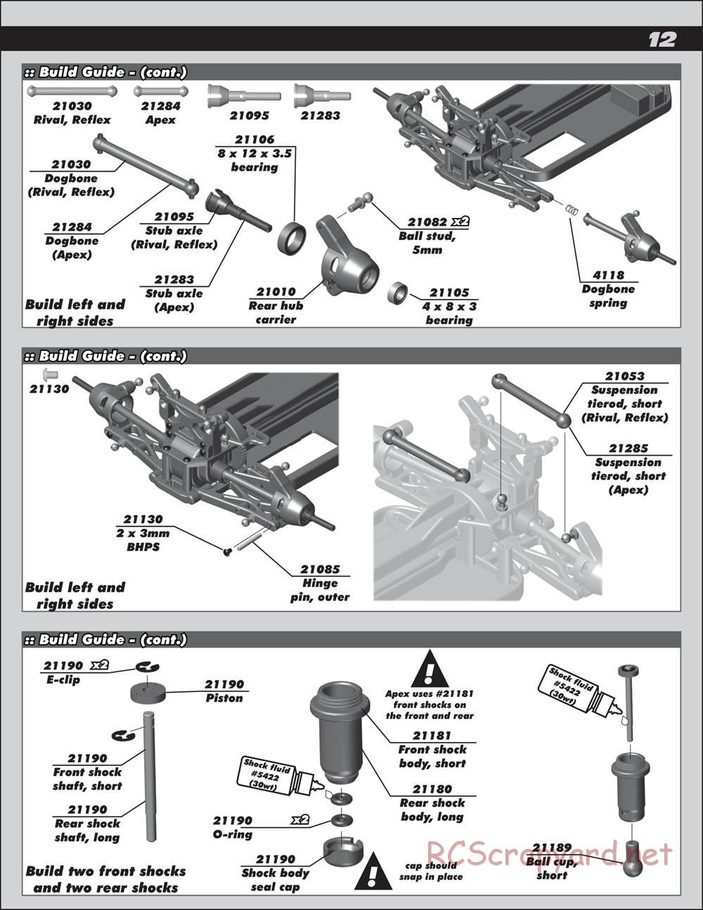 Team Associated - Apex Touring 1:18 - Manual - Page 12