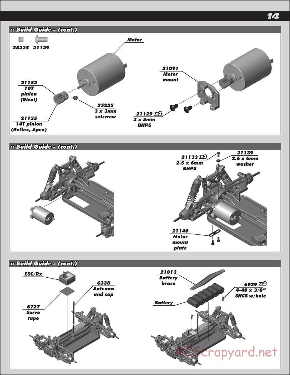 Team Associated - Apex Touring 1:18 - Manual - Page 14