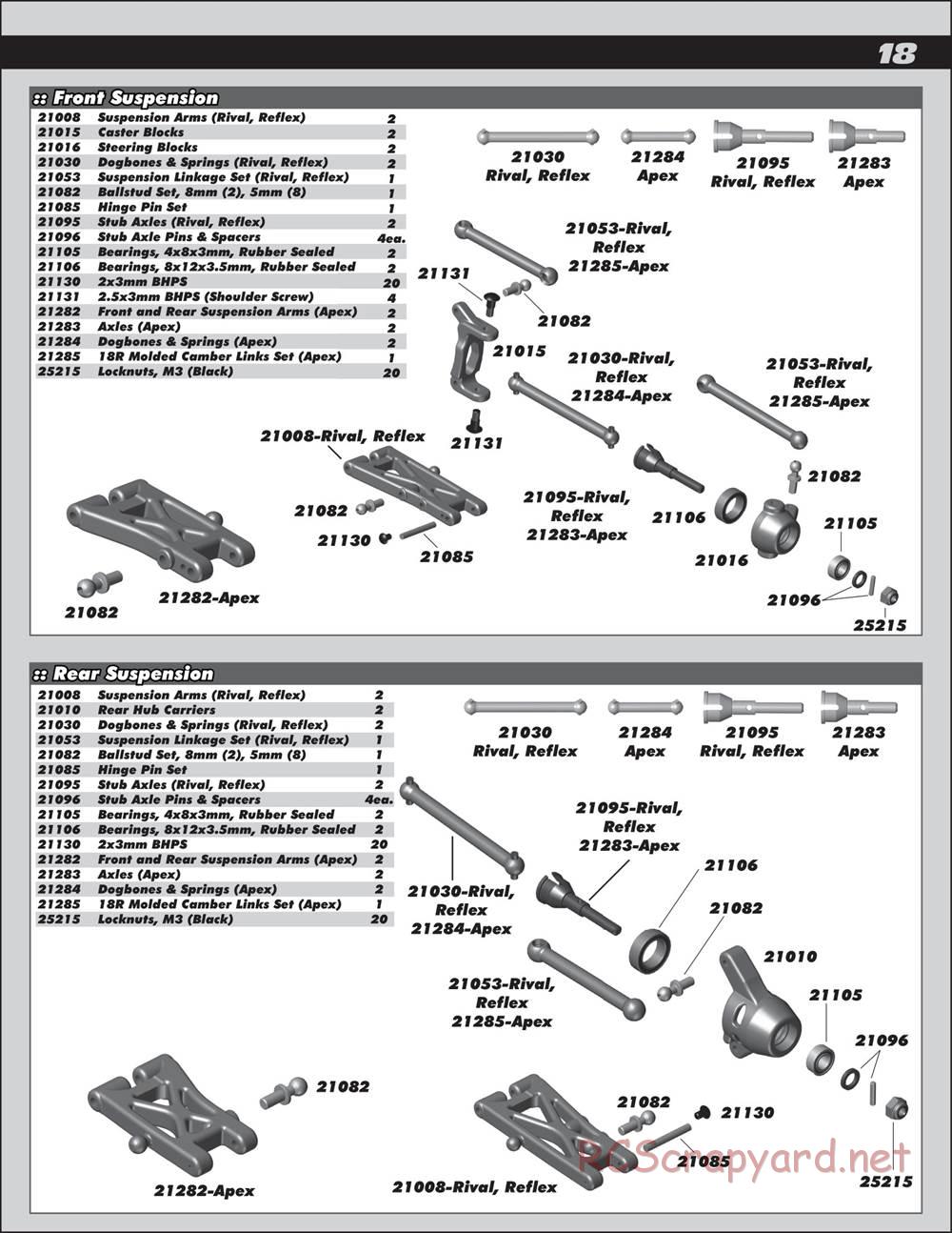 Team Associated - Apex Touring 1:18 - Manual - Page 18