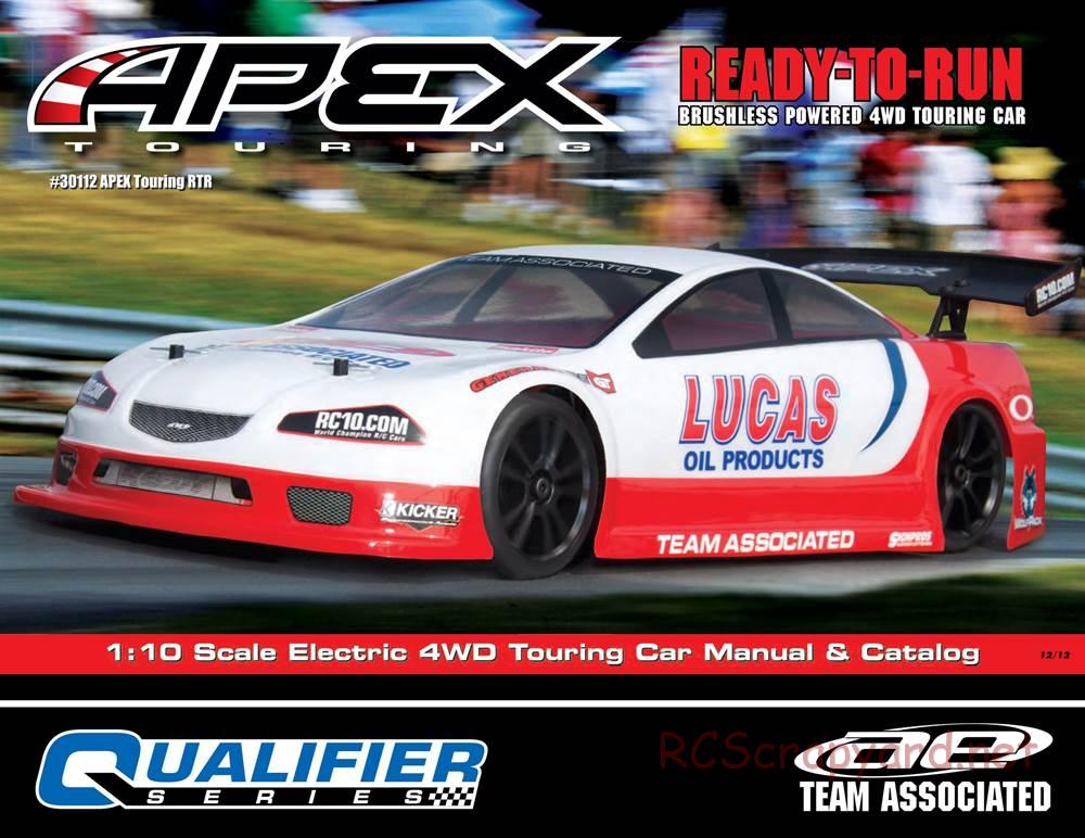 Team Associated - Apex V-Type - Qualifier Series - Manual - Page 1