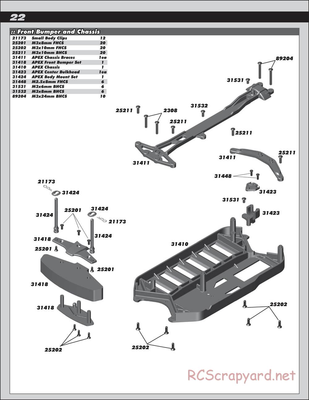 Team Associated - Apex V-Type - Qualifier Series - Manual - Page 22