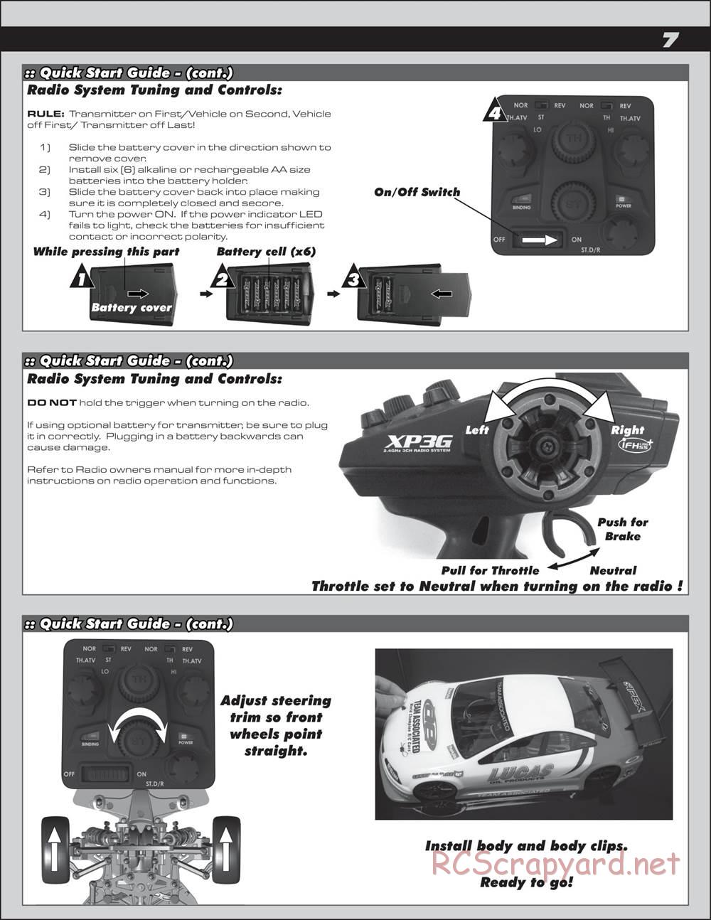 Team Associated - Apex Qualifier Series - Manual - Page 7