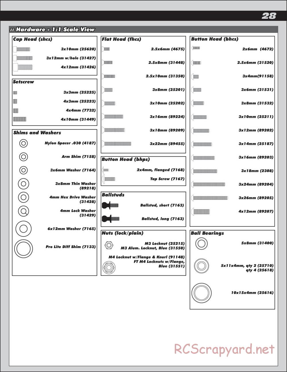 Team Associated - Apex Qualifier Series - Manual - Page 28