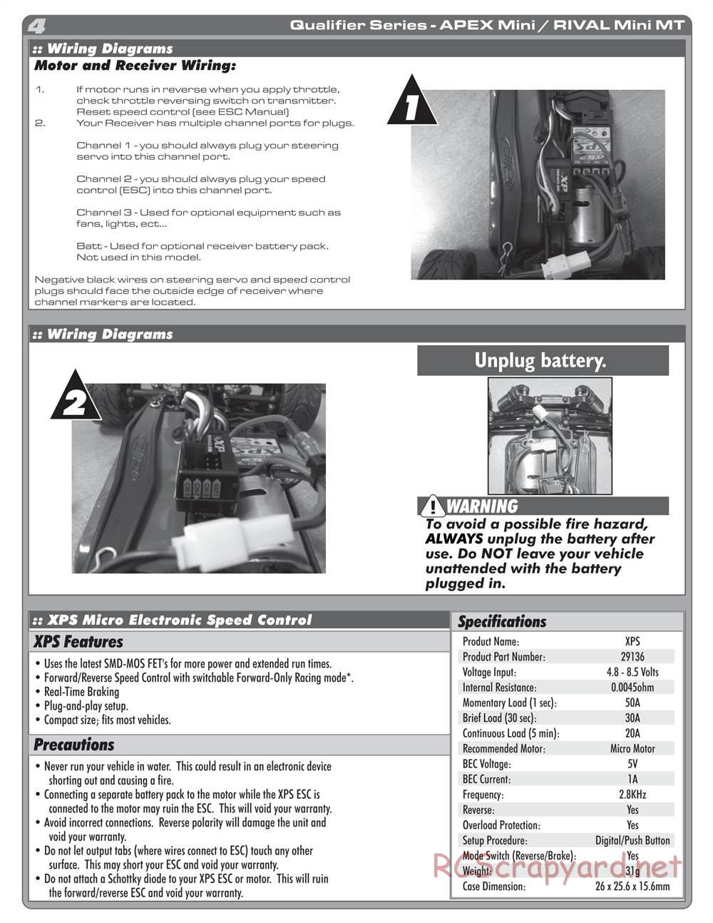 Team Associated - Apex Mini - Manual - Page 4