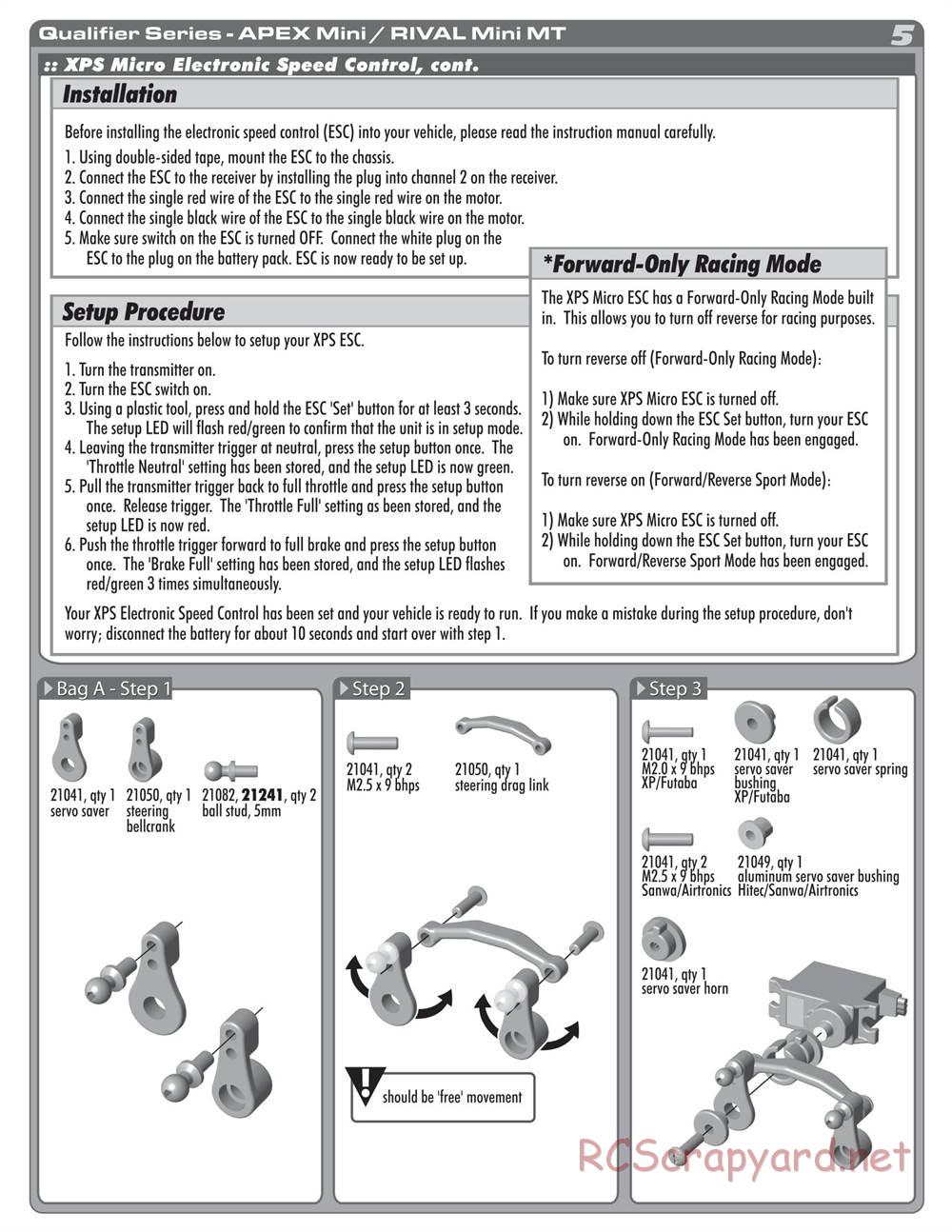 Team Associated - Apex Mini - Manual - Page 5