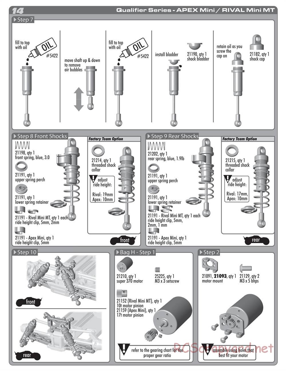 Team Associated - Apex Mini - Manual - Page 13