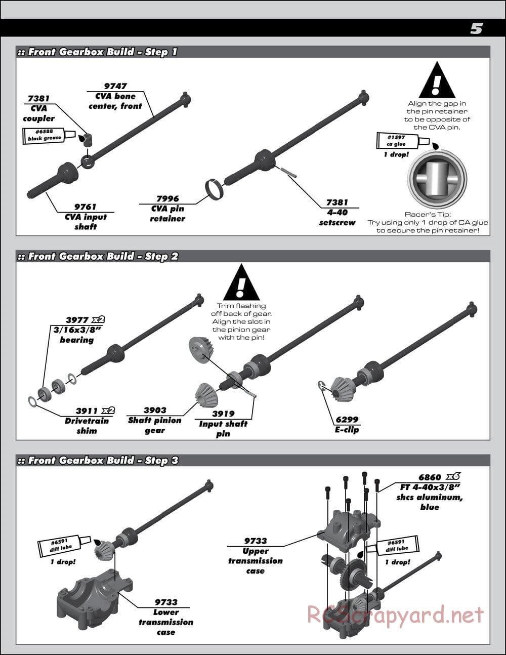 Team Associated - B44.1 Factory Team - Manual - Page 5