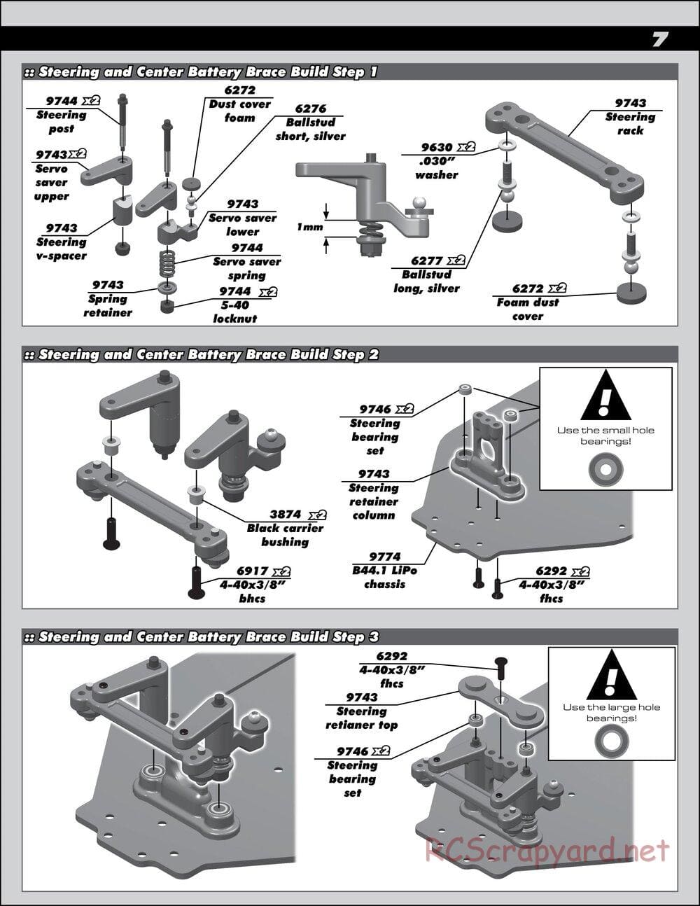 Team Associated - B44.1 Factory Team - Manual - Page 7