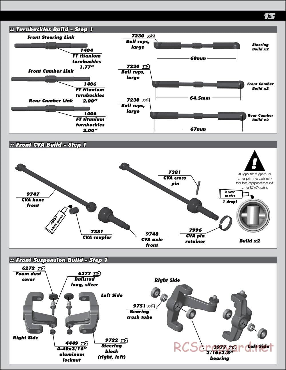 Team Associated - B44.1 Factory Team - Manual - Page 13