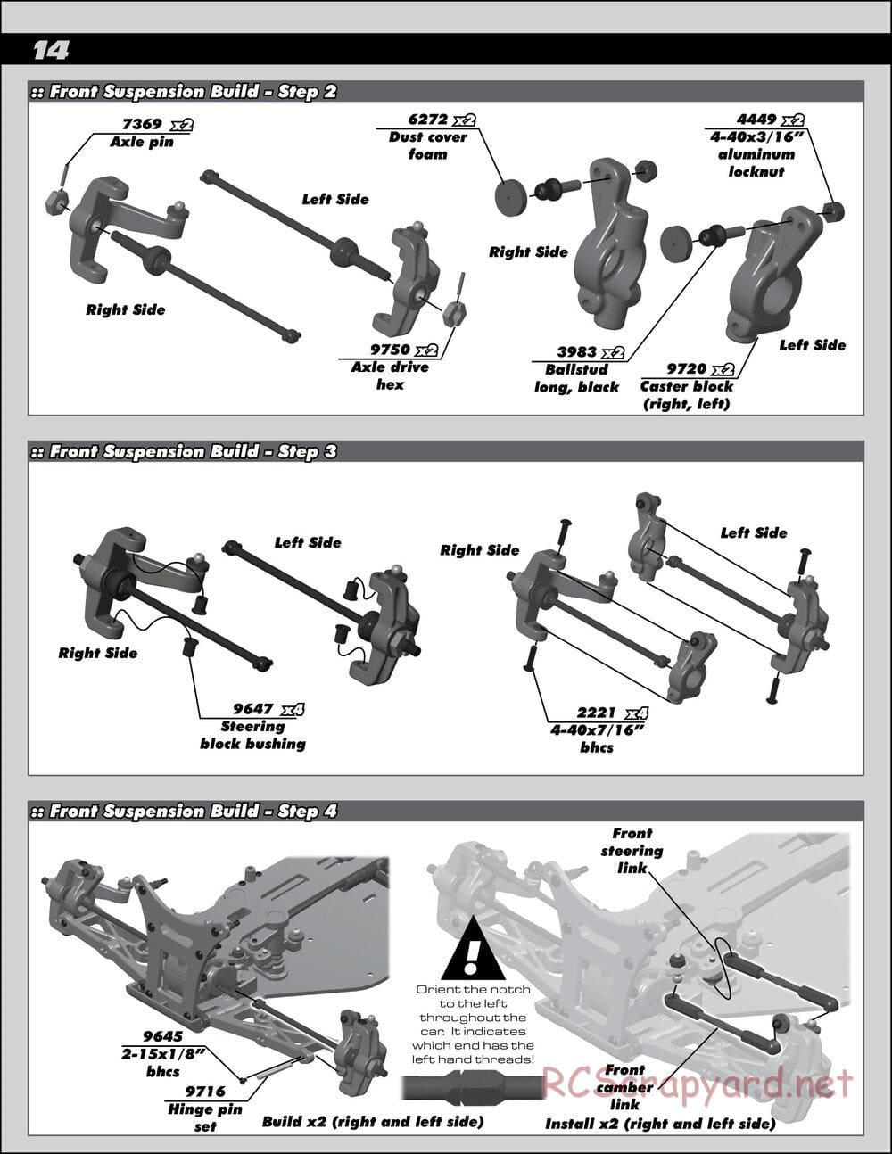 Team Associated - B44.1 Factory Team - Manual - Page 14