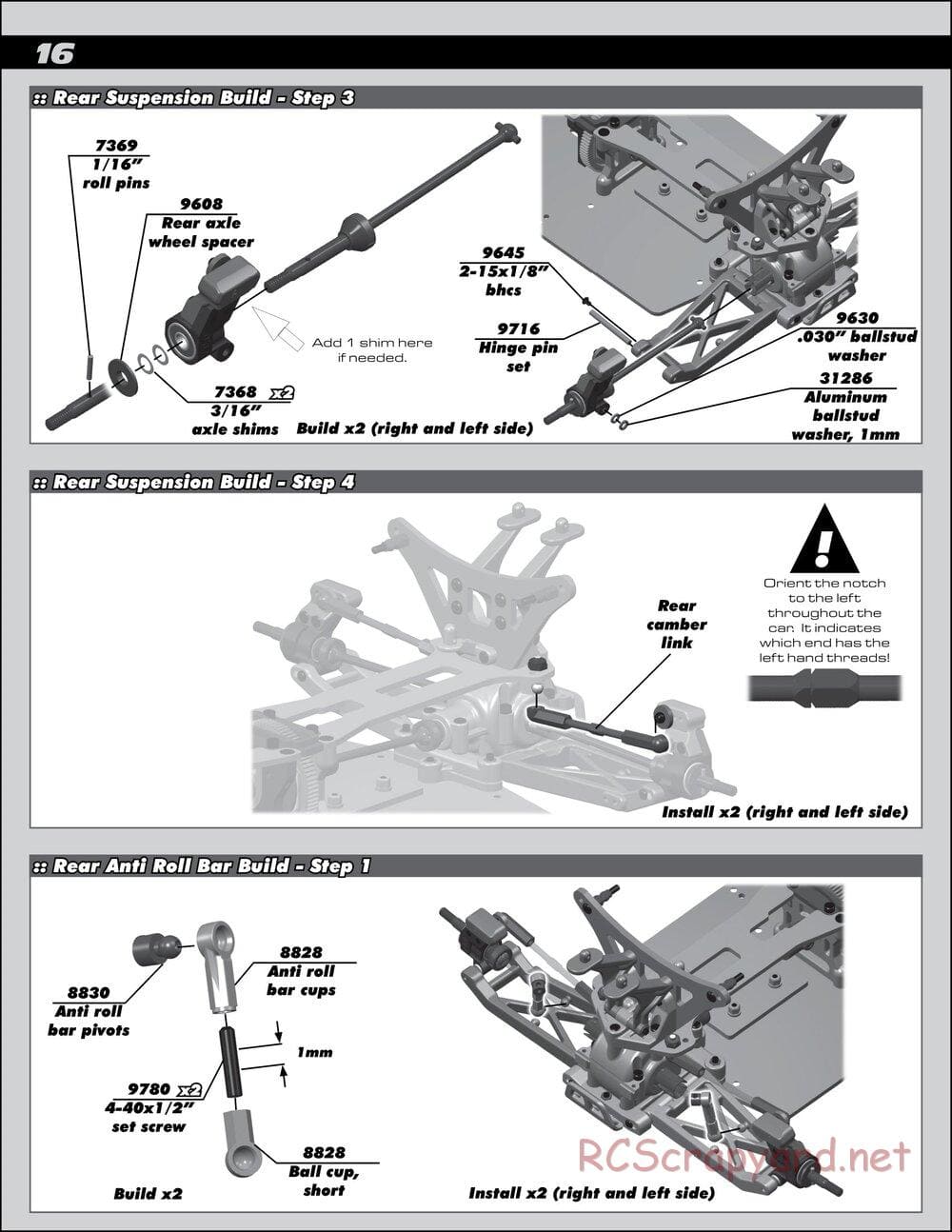 Team Associated - B44.1 Factory Team - Manual - Page 16