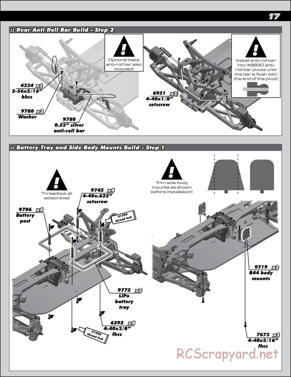 Team Associated - B44.1 Factory Team - Manual - Page 17