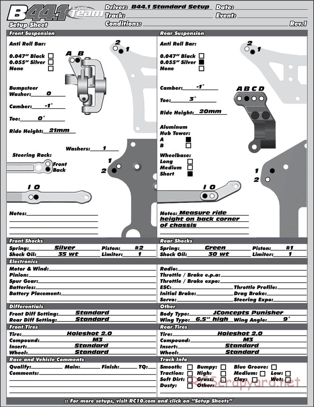 Team Associated - B44.1 Factory Team - Manual - Page 35