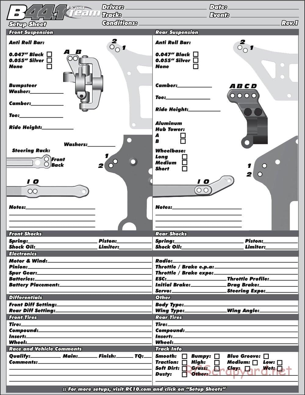 Team Associated - B44.1 Factory Team - Manual - Page 37