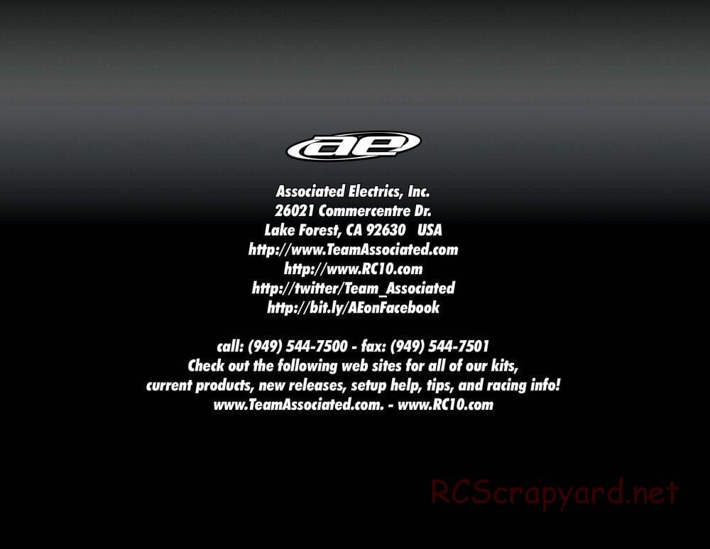 Team Associated - B44.1 Factory Team - Manual - Page 38