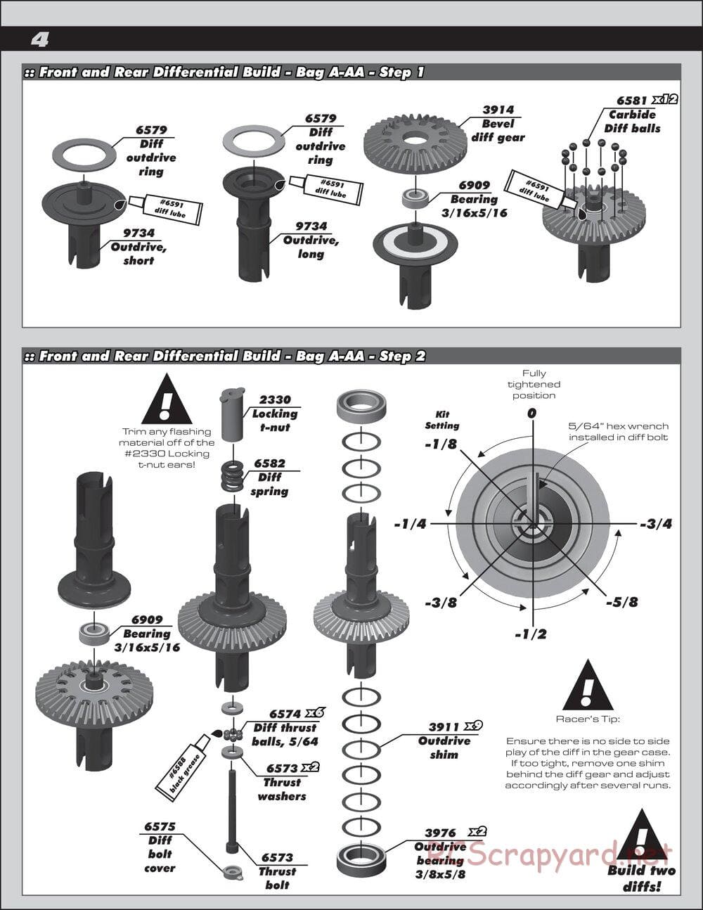 Team Associated - B44.2 Factory Team - Manual - Page 4