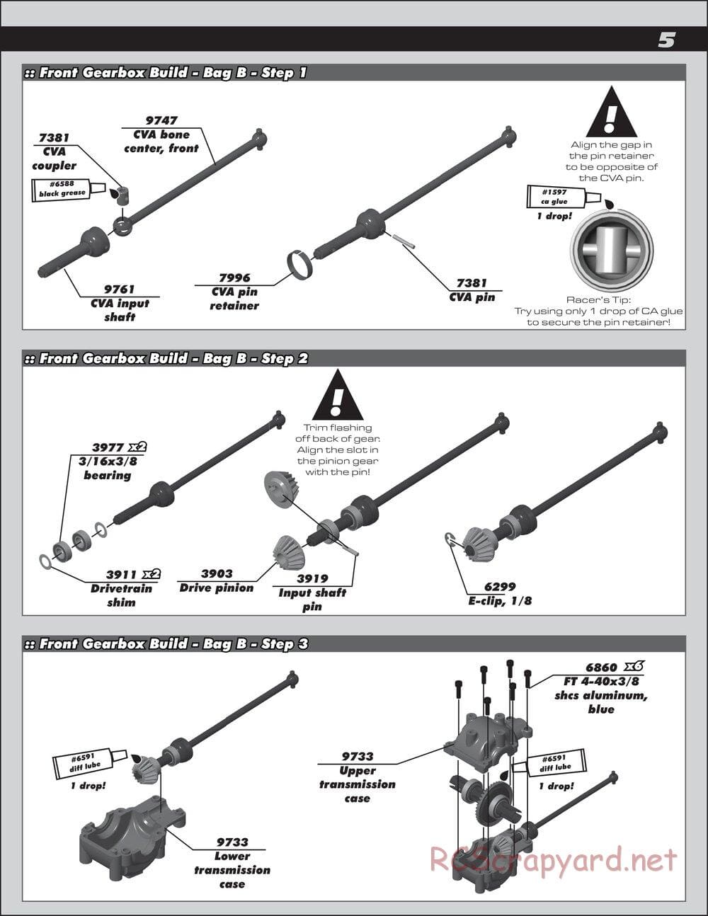 Team Associated - B44.2 Factory Team - Manual - Page 5