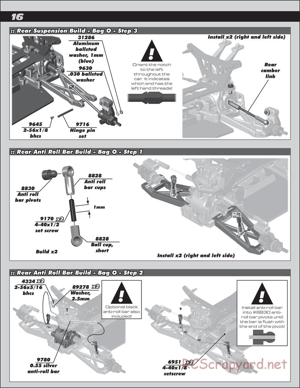 Team Associated - B44.2 Factory Team - Manual - Page 16