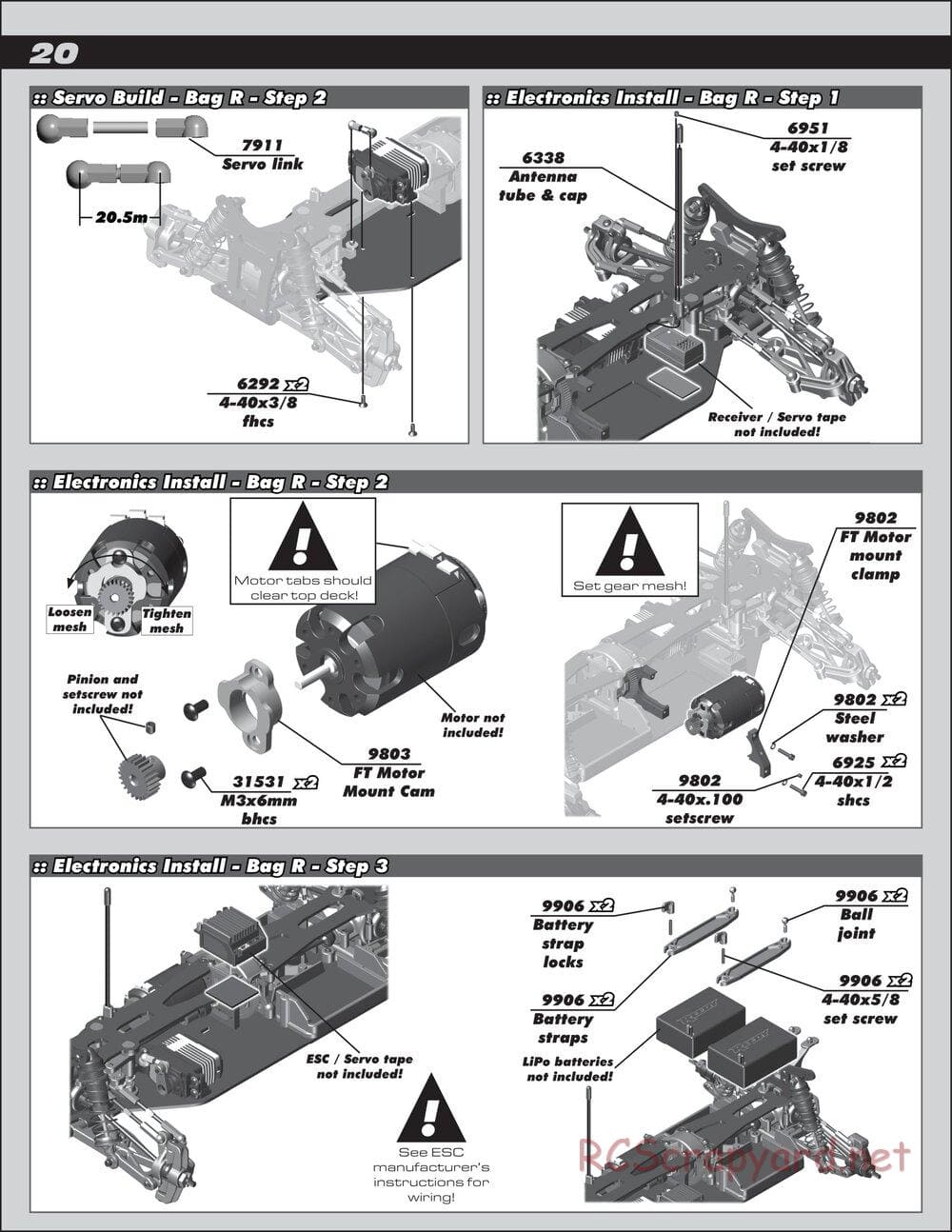 Team Associated - B44.2 Factory Team - Manual - Page 20