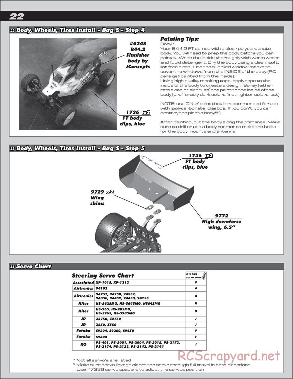 Team Associated - B44.2 Factory Team - Manual - Page 22