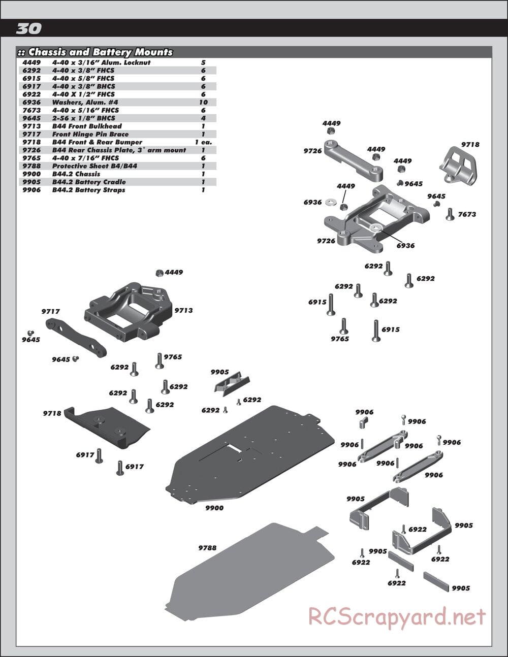 Team Associated - B44.2 Factory Team - Manual - Page 30