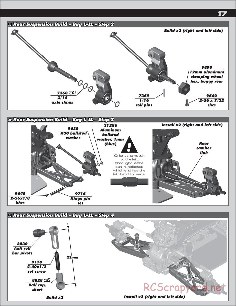 Team Associated - B44.3 Factory Team - Manual - Page 17